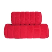Ręczniki - Greno BRICK RĘCZNIK 50x90 CZERWONY 500 063210 - miniaturka - grafika 1