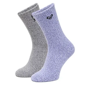 Skarpety Roxy CEO_AS_ROXY_06_W_AW25 (2 PACK) mix Szary - Skarpetki damskie - miniaturka - grafika 1