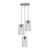 Lampy sufitowe - Britop Loftowa LAMPA wisząca TIMEO 195109357R industrialna OPRAWA kaskada metalowa drewno czarna - miniaturka - grafika 1
