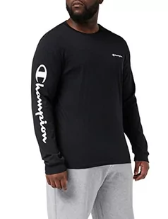 Champion Męski T-shirt American Classics Maxi Logo, czarny, S - Koszulki męskie - miniaturka - grafika 1