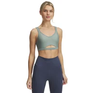 Bielizna sportowa damska - Biustonosz treningowy Under Armour UA Infinity Low Mesh - zielony - miniaturka - grafika 1