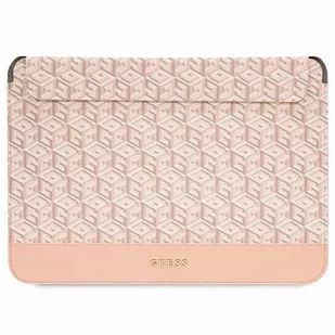 Guess Sleeve GUCS14HGCFSEP 14" różowy/pink GCube Stripes - Plecaki - miniaturka - grafika 1
