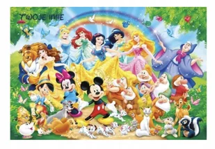 Puzzle ŚWIĄTECZNE Księżniczki Myszka A3 252 el z Nadrukiem +IMIĘ Pudełko - Puzzle - miniaturka - grafika 1