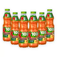 Soki i napoje niegazowane - Kubuś 100% Sok jabłko marchew brzoskwinia 850 ml x 6 sztuk - miniaturka - grafika 1