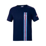 Koszulki męskie - Koszulka t-shirt męska Stripes Sparco Martini Racing granatowa - miniaturka - grafika 1