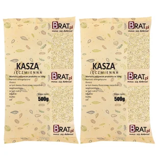 Kasza jęczmienna średnia 1kg (2x500g) - Kasza - miniaturka - grafika 1