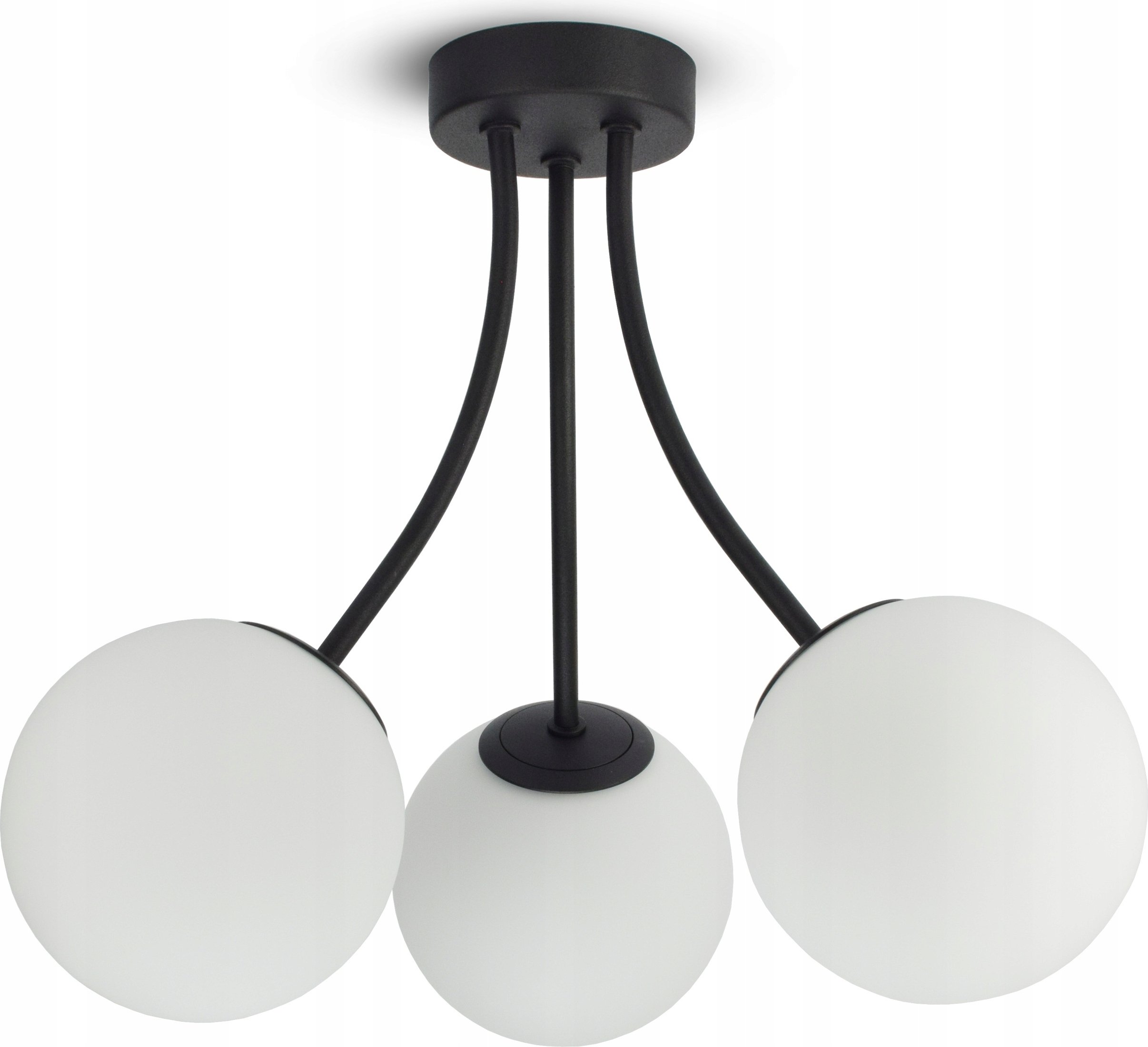 Lampa Sufitowa Wisząca Żyrandol Full Globe Glass 561-M3 G9 Białe kule LED