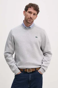 Lacoste bluza męska kolor szary gładka - Bluzy męskie - miniaturka - grafika 1
