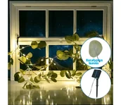 Lampy ogrodowe - Aigostar - LED Łańcuch solarny 110xLED/4m IP65 ciepła biel eukaliptus - miniaturka - grafika 1