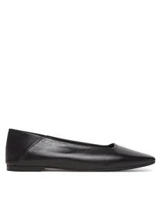 Calvin Klein Baleriny Flat Ballerina - Lth HW0HW02463 Czarny - Baleriny - miniaturka - grafika 1