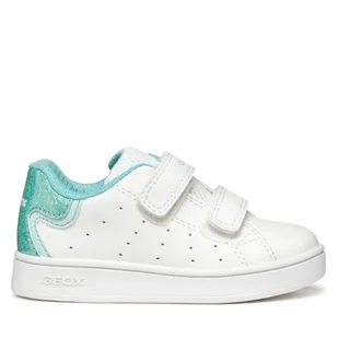 Sneakersy Geox B Eclyper B365MA 054BJ C1393 Biały - Buty dla dziewczynek - miniaturka - grafika 1