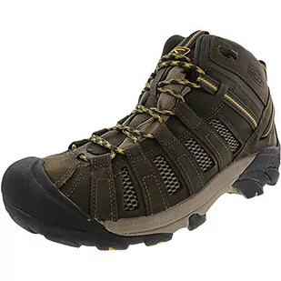 KEEN Męskie buty trekkingowe Voyageur Mid 1, Raven Tawny Olive, 47.5 EU - Buty trekkingowe męskie - miniaturka - grafika 1