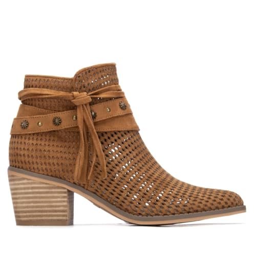REFRESH - Botki Kobiety Kamelowy - Wygodne i wszechstronne obuwie – moda casualowa - Model 17518002 (Rozmiar 39)