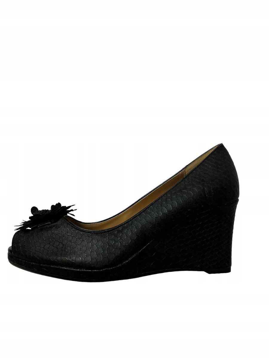 Wsuwane czółenka damskie koturn LINDSAY 36