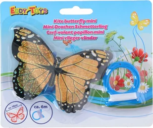 Eddy Toys Latawiec motyl dla dzieci E-19435-ORA-BLK - Zabawki i gry sportowe - miniaturka - grafika 1