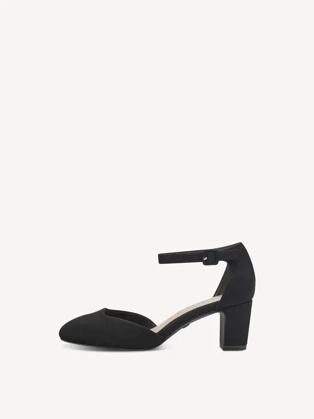 TAMARIS CZÓŁENKA DAMSKIE CZARNE TEKSTYLNE 1-24412-41 BLACK 38 16RA
