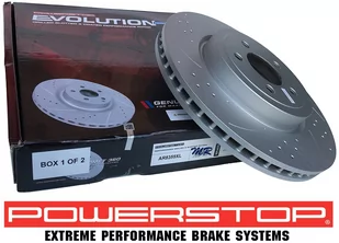 Przednie klocki EXTREME Z26 + WIERCONE NACINANE tarcze hamulcowe 345mm POWERSTOP XL Dodge Challenger - Tarcze hamulcowe - miniaturka - grafika 9