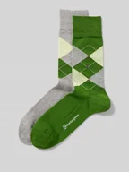 Skarpetki męskie - Skarpety z aplikacją z logo w zestawie 2 szt. model ‘Everyday Argyle’ - miniaturka - grafika 1