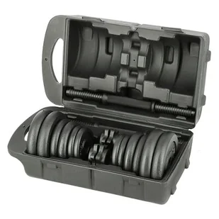 ONE FITNESS STO20 BLACK 2 x 10 KG SZTANGIELKI W WALIZCE ONE FITNESS 17-59-106 - Sztangi - miniaturka - grafika 1