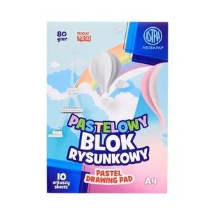 Palstelowy blok rysunkowy A4 10 arkuszy 10 sztuk - Szkolne artykuły papiernicze - miniaturka - grafika 2