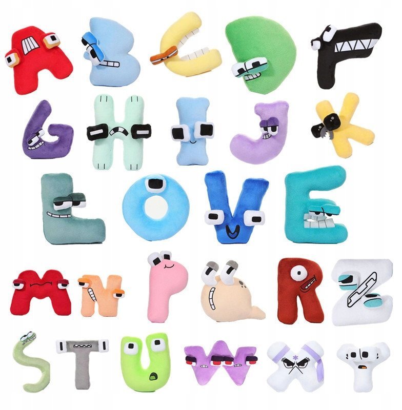 PLUSZOWE LITERKI A do Z - 26 pluszaków ZABAWKA