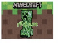 Puzzle - PUZZLE MINECRAFT GRA POSTACIE PREZENT A3 252 el z Nadrukiem + IMIĘ #46 - miniaturka - grafika 1