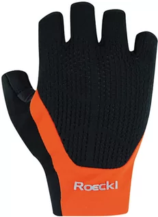 Rękawiczki sportowe męskie - Roeckl Roeckl Icon Gloves, black/orange 7,5 2021 Rękawiczki krótkie 3103-268-003-7,5 - grafika 1