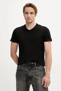 Diesel t-shirt bawełniany MICHAEL-D-BOX-3PACK 3-pack męski kolor czarny gładki A17829.0LIAD - Koszulki męskie - miniaturka - grafika 1