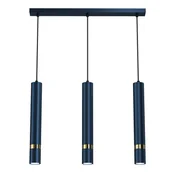 Lampy sufitowe - Milagro Lampa wisząca JOKER NAVY BLUE/GOLD 3xGU10 MLP7726 - miniaturka - grafika 1