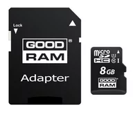 Karty pamięci - Goodram microSDHC Class 10 8GB + adapter (M1AA-0080R11) - miniaturka - grafika 1