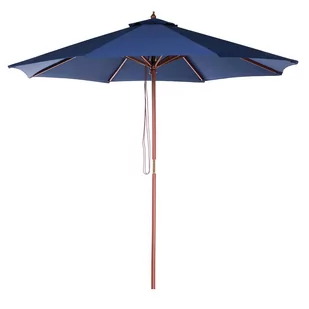 Beliani Parasol ogrodowy 270 cm niebieski TOSCANA 58095 - Parasole ogrodowe - miniaturka - grafika 1