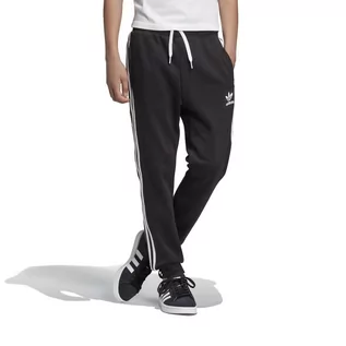 Spodnie i spodenki dla dziewczynek - Adidas Spodnie dresowe Originals 3-Stripes DV2872 - czarne - grafika 1