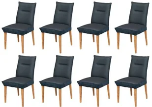 SEATTLE Krzesło Tapicerowane, komplet 8 szt. #15 Ciemny Szaro-Granatowy 51x61x94 cm - Krzesła - miniaturka - grafika 1