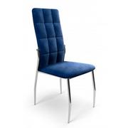 Krzesła - Nowoczesne pikowane krzesło Venton - Granatowe - miniaturka - grafika 1