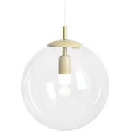 Lampy sufitowe - Lampa kulista wisząca Globe 562G12 szklana kula beżowa - miniaturka - grafika 1