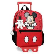 Plecaki szkolne i tornistry - Disney It´s a Mickey Thing plecak szkolny z wózkiem, czerwony, 25 x 32 x 12 cm, poliester, 9,6 l - miniaturka - grafika 1