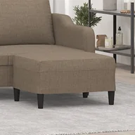 Pufy i podnóżki - Podnóżek, taupe, 70x55x41 cm, tapicerowany tkaniną - miniaturka - grafika 1
