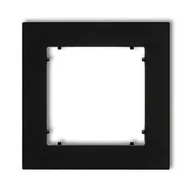 Klawisze i ramki - Karlik Ramka pojedyńcza MINI 12MR-1 czarny 12MR-1 - miniaturka - grafika 1