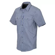 Koszule męskie - Helikon - Koszula Covert Concealed Carry Short Sleeve - Royal Blue Checkered - KO-CCS-CB-C4 - miniaturka - grafika 1