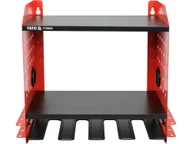 Pozostałe wyposażenie warsztatu - METALOWA PÓŁKA NA ELEKTRONARZĘDZIA 4 GNIAZDA - miniaturka - grafika 1