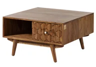 Ławy i stoliki kawowe - Ława Mosayk #117 Akacja Lakierowana 70X70X40 Cm B 8336 - miniaturka - grafika 1