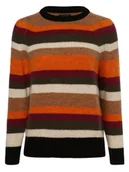 Swetry damskie - Marie Lund - Sweter damski z dodatkiem moheru, wielokolorowy - miniaturka - grafika 1