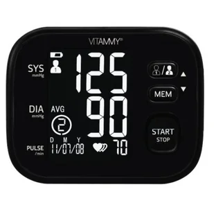 VITAMMY Super Cosmo Black and White Ciśnieniomierz naramienny 22- 42 cm z IHB i podświetleniem - Ciśnieniomierze i akcesoria - miniaturka - grafika 1
