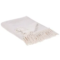 Koce - Koc bawełniany 125 x 150 cm beżowy YARSA - miniaturka - grafika 1