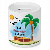 Skarbonki - Dla Animatora Skarbonka na Urodziny na Prezent` z Nadrukiem ze Zdjęciem + Opakowanie na prezent (wzór 02) - miniaturka - grafika 1