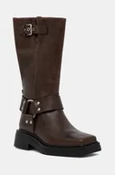 Kozaki damskie - Vagabond Shoemakers kozaki skórzane EYRA damskie kolor brązowy na płaskim obcasie 5452-209-19 - miniaturka - grafika 1