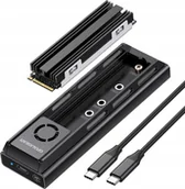 Obudowy i kieszenie na dyski twarde - Kieszeń Graugear GRAUGEAR externe Docking M.2 NVMe/NGFF SSD mit Lüfter 20Gbit G-M205-20G-F - miniaturka - grafika 1
