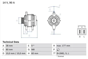 Alternator Bosch 0 986 049 800 - Alternatory - miniaturka - grafika 1