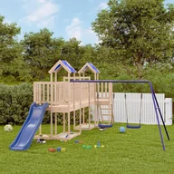 Place zabaw - vidaXL Plac zabaw do ogrodu, lite drewno sosnowe - miniaturka - grafika 1
