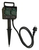 Przedłużacze i rozgałęźniki - Wasserman Rozdzielacz Ogrodowy Ogrodowe IP44 230V Zewnętrzne Elektryczne - miniaturka - grafika 1